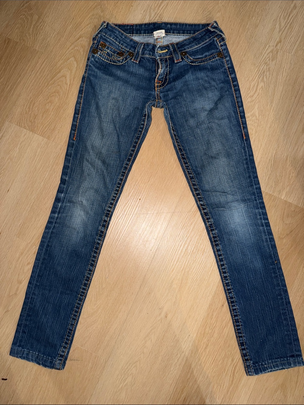 True Religion Women's Dark Blue Skinny Jeans